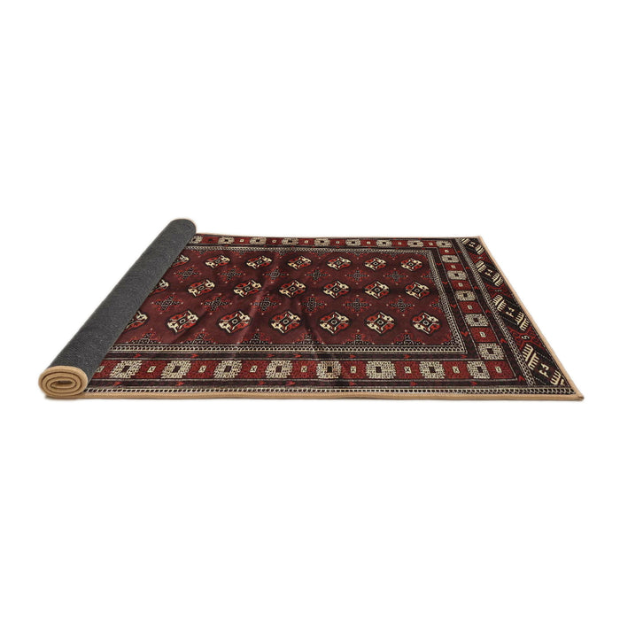 Sideview of Traditional Deep Red Persian Rug, tr4013