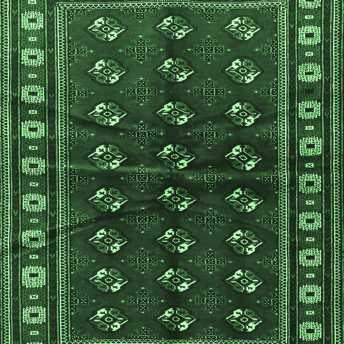 Machine Washable Persian Emerald Green Traditional Area Rugs, wshtr4013emgrn