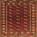 Serging Thickness of Persian Orange Traditional Rug, tr4013org