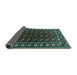 Sideview of Persian Turquoise Traditional Rug, tr4013turq