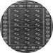 Square Persian Gray Traditional Rug, tr4013gry