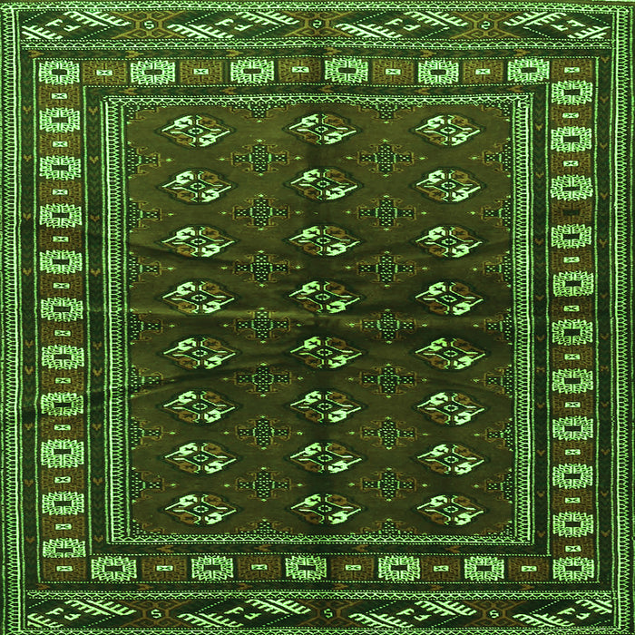 Serging Thickness of Persian Green Traditional Rug, tr4013grn