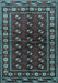 Persian Light Blue Traditional Rug, tr4013lblu