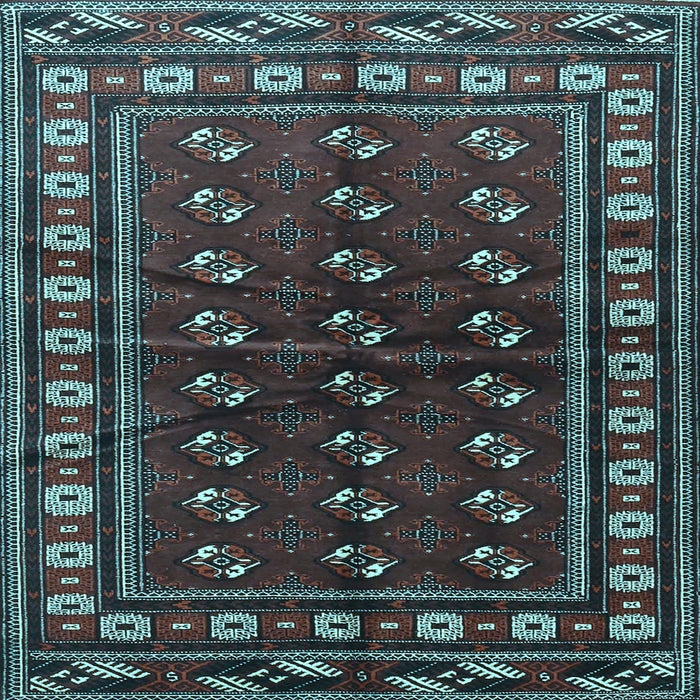 Square Persian Light Blue Traditional Rug, tr4013lblu