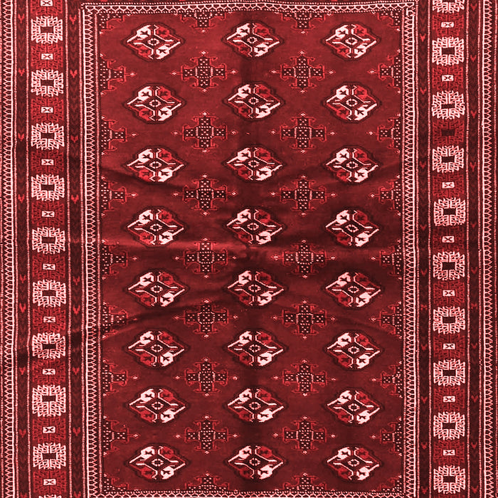 Machine Washable Persian Red Traditional Rug, wshtr4013red