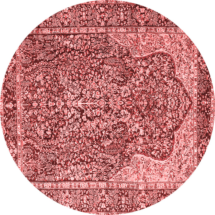 Machine Washable Persian Red Traditional Rug, wshtr4014red