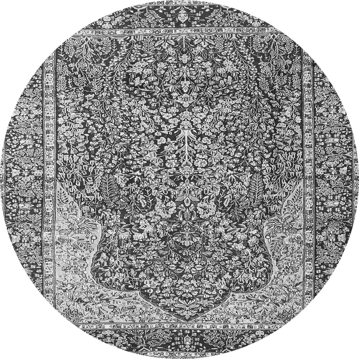 Square Persian Gray Traditional Rug, tr4014gry