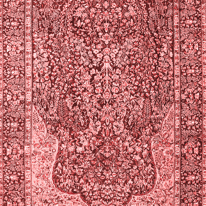 Machine Washable Persian Red Traditional Rug, wshtr4014red