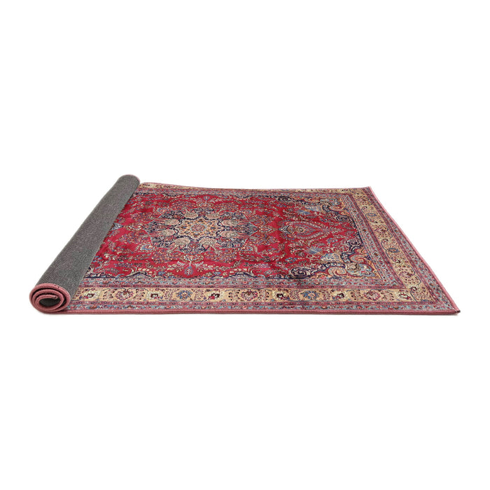 Sideview of Traditional Bright Maroon Red Persian Rug, tr4015