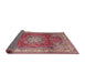 Sideview of Traditional Bright Maroon Red Persian Rug, tr4015