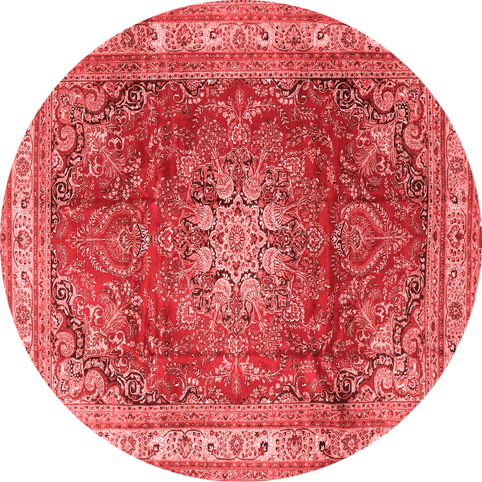 Machine Washable Persian Red Traditional Rug, wshtr4015red