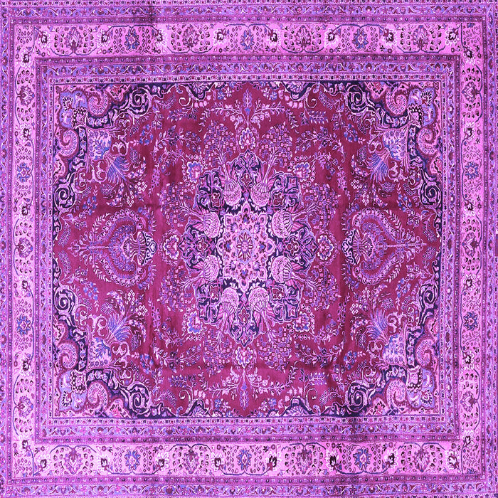 Square Persian Purple Traditional Rug, tr4015pur