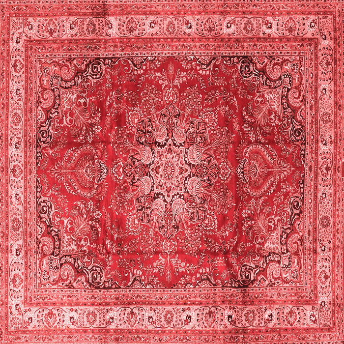 Machine Washable Persian Red Traditional Rug, wshtr4015red