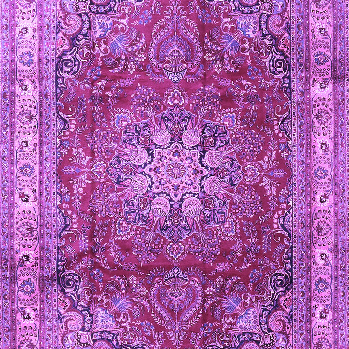 Machine Washable Persian Purple Traditional Area Rugs, wshtr4015pur
