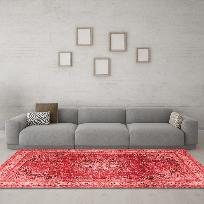 Traditional Red Washable Rugs