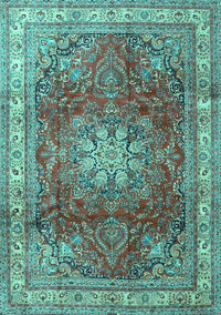 Persian Turquoise Traditional Rug, tr4015turq