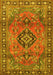 Machine Washable Persian Yellow Traditional Rug, wshtr4016yw