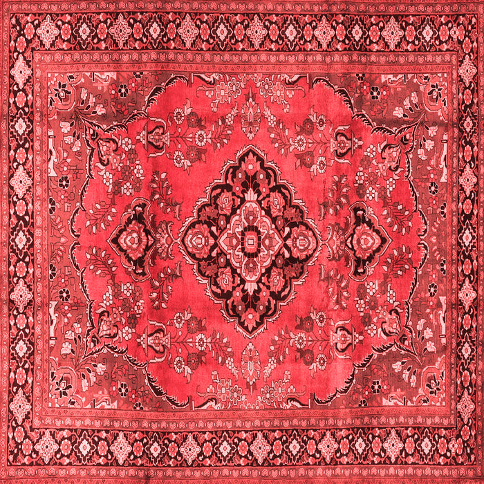 Machine Washable Persian Red Traditional Rug, wshtr4016red