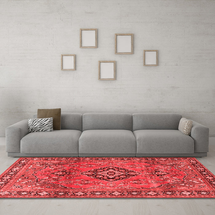 Traditional Red Washable Rugs