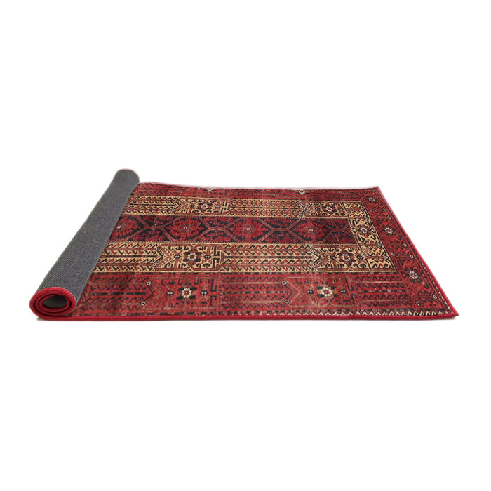 Sideview of Traditional Rust Pink Persian Rug, tr4017