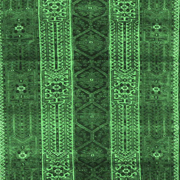 Machine Washable Persian Emerald Green Traditional Area Rugs, wshtr4017emgrn