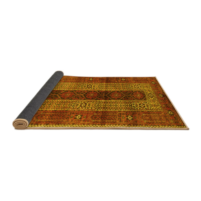 Sideview of Persian Yellow Traditional Rug, tr4017yw