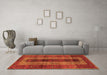 Machine Washable Persian Orange Traditional Area Rugs in a Living Room, wshtr4017org