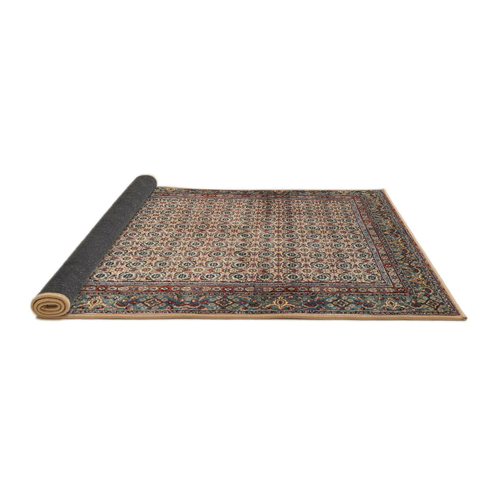 Sideview of Traditional Light French Beige Brown Persian Rug, tr4018