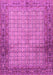 Machine Washable Persian Pink Traditional Rug, wshtr4018pnk