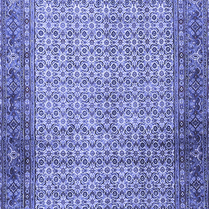 Machine Washable Persian Blue Traditional Rug, wshtr4018blu