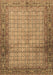 Machine Washable Persian Brown Traditional Rug, wshtr4018brn