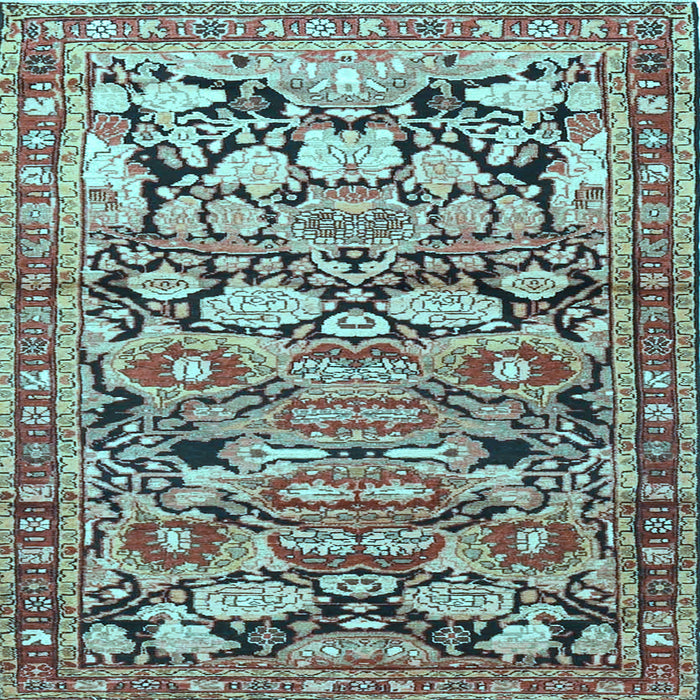 Square Persian Light Blue Traditional Rug, tr4019lblu