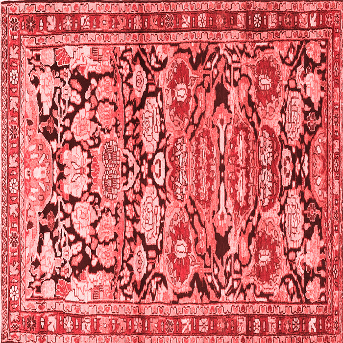 Machine Washable Persian Red Traditional Rug, wshtr4019red