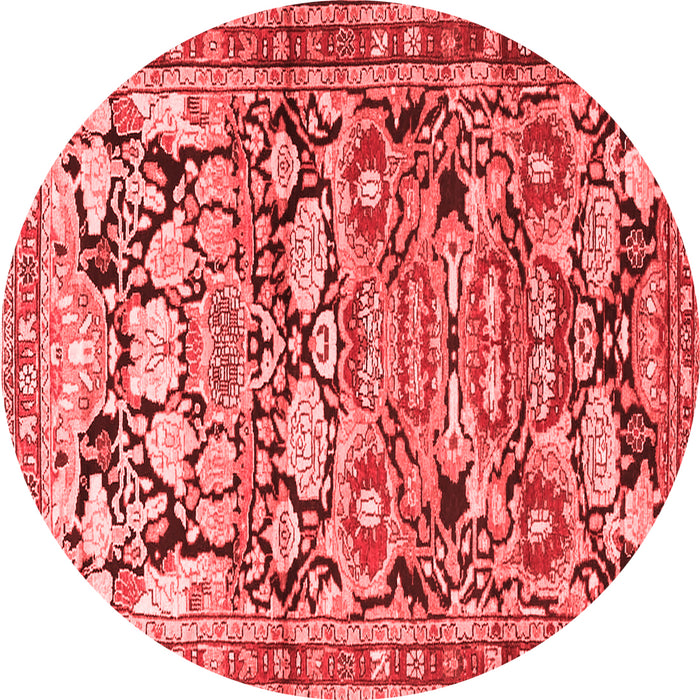 Machine Washable Persian Red Traditional Rug, wshtr4019red
