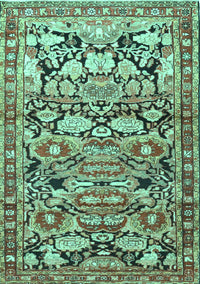 Persian Turquoise Traditional Rug, tr4019turq