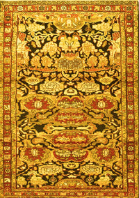 Persian Yellow Traditional Rug, tr4019yw