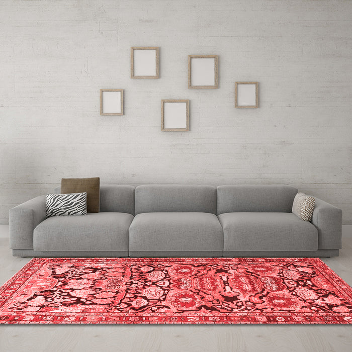 Traditional Red Washable Rugs
