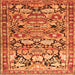 Serging Thickness of Persian Orange Traditional Rug, tr4019org