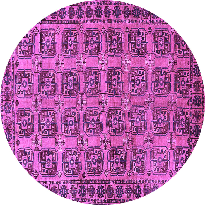 Round Southwestern Purple Country Rug, tr401pur