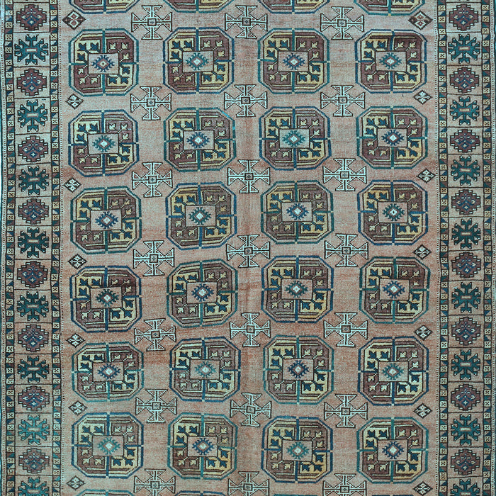 Machine Washable Southwestern Light Blue Country Rug, wshtr401lblu
