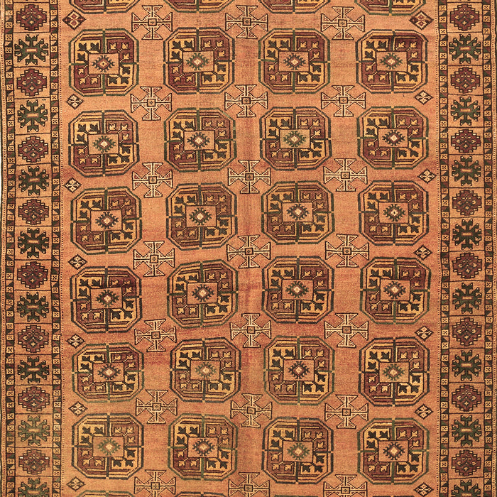 Machine Washable Southwestern Brown Country Rug, wshtr401brn