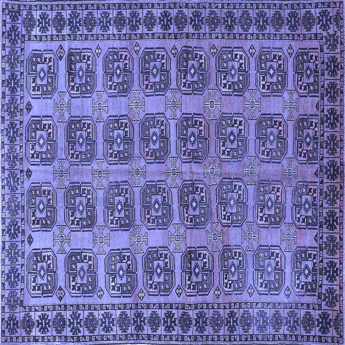 Square Southwestern Blue Country Rug, tr401blu