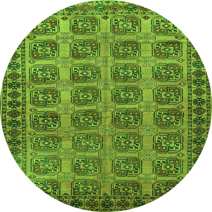 Square Southwestern Green Country Rug, tr401grn