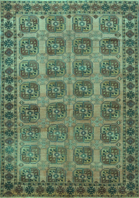 Southwestern Turquoise Country Rug, tr401turq