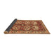 Sideview of Persian Brown Traditional Rug, tr4020brn