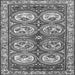 Round Machine Washable Persian Gray Traditional Rug, wshtr4020gry