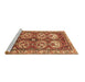 Sideview of Machine Washable Persian Brown Traditional Rug, wshtr4020brn