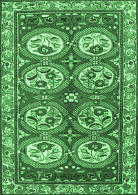 Persian Emerald Green Traditional Rug, tr4020emgrn