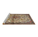 Sideview of Machine Washable Traditional Sepia Brown Rug, wshtr4021