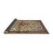 Sideview of Traditional Reddish Brown Persian Rug, tr4021